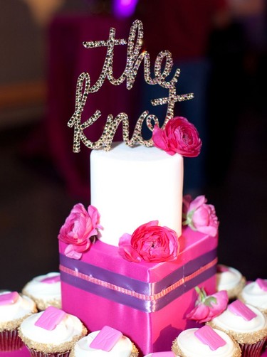 Corporate logo cake topper